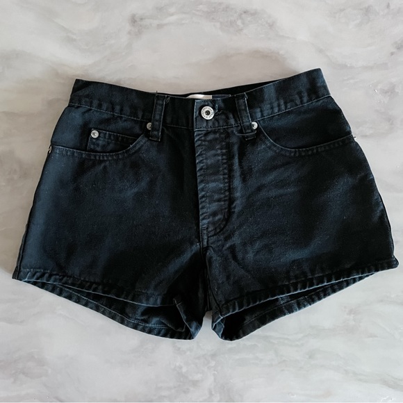 Gap Black Denim Button Fly Shorts - Picture 1 of 4